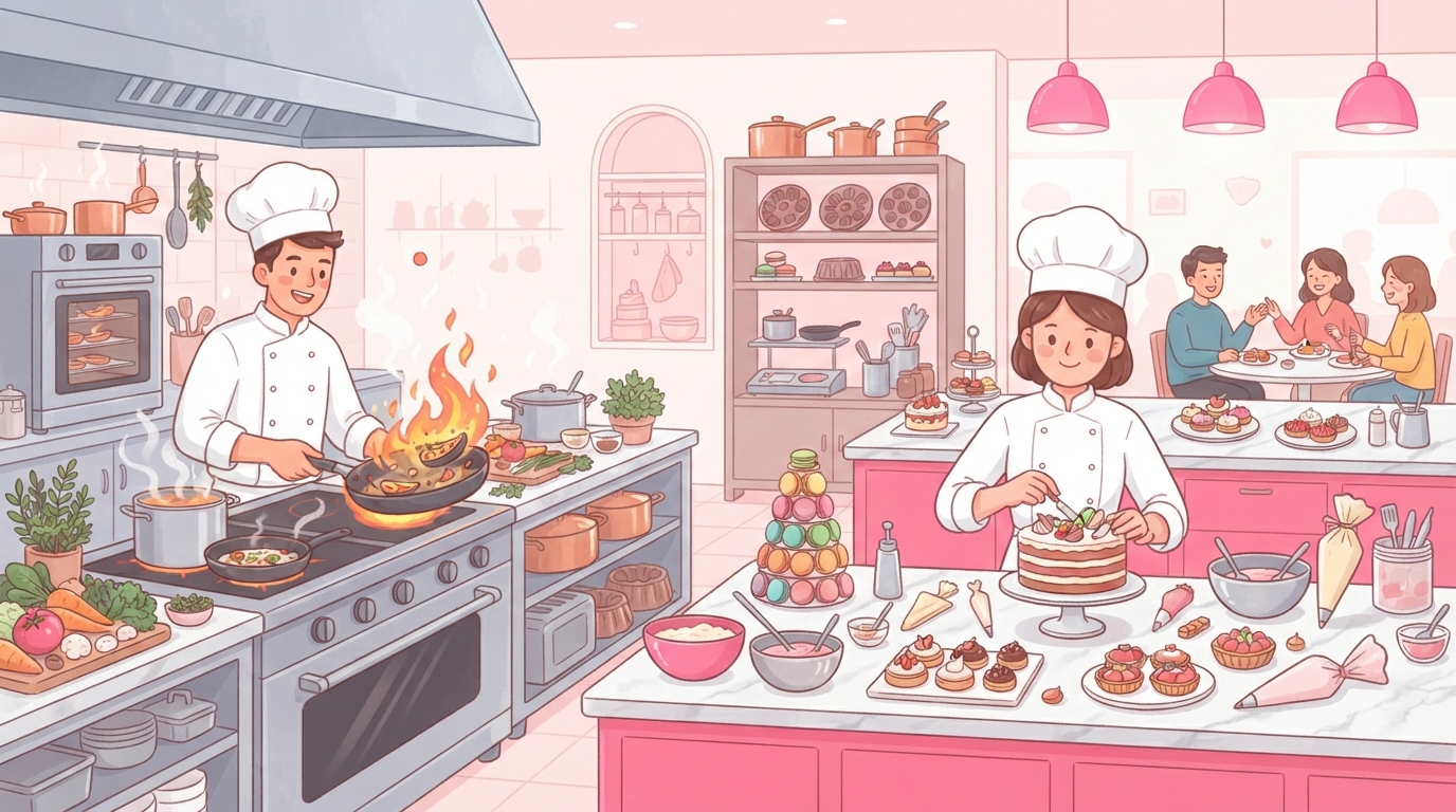 어릴 적 장래희망 다시 보기: 꿈의 직업 이야기 - 맛으로 행복을 주는 셰프와 파티시에