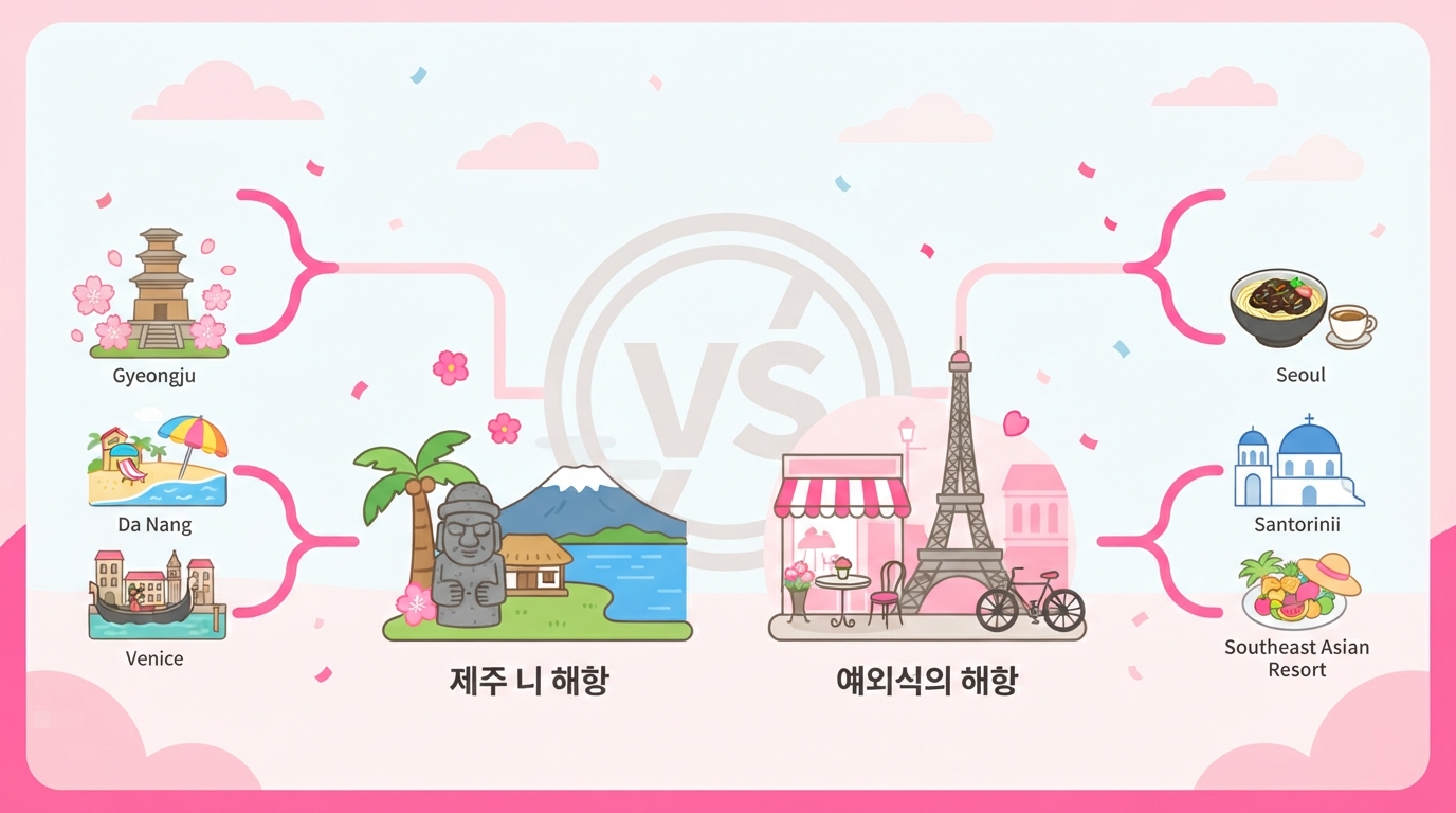 여행지 이상형 월드컵 추천 후보 (국내·해외)