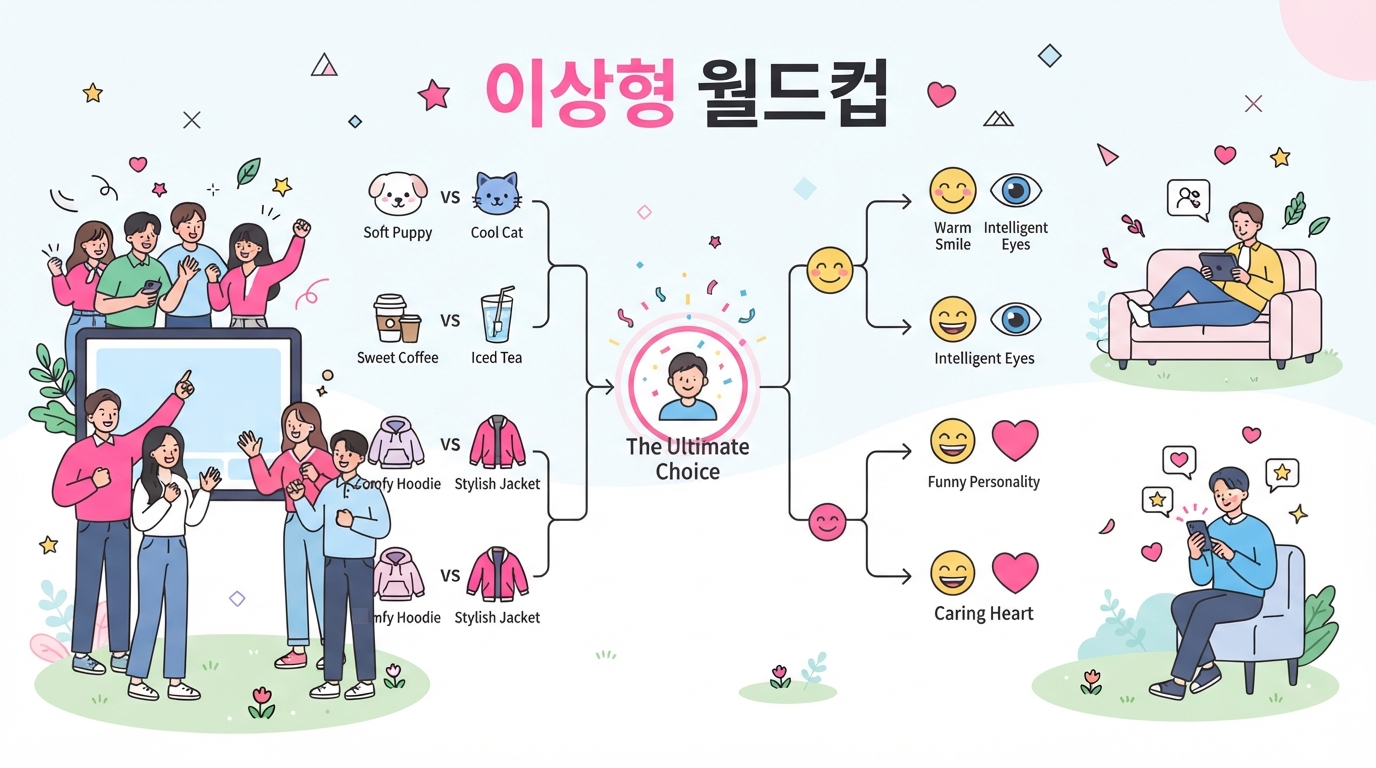 이상형 월드컵 더 재미있게 즐기는 방법